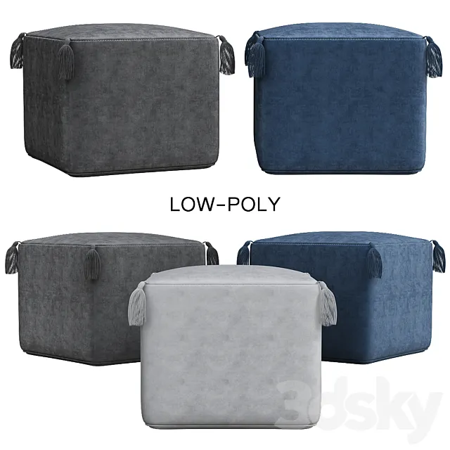 Mohave outdoor pouf 3DModel