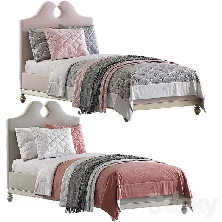 Moira Modern Bed 3D Model