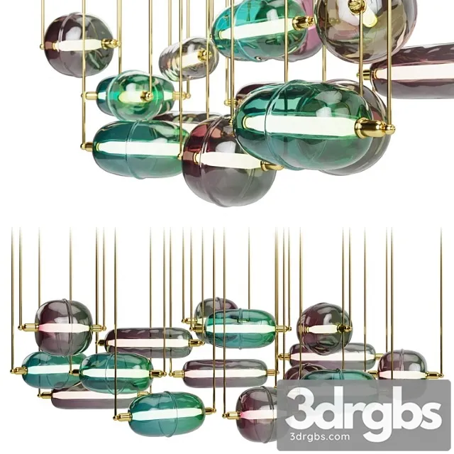 Moirai chandelier by se 3D Model Free