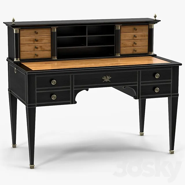 Moissonnier Ref 586 Empire Bureau A Gradin Desk 3DModel