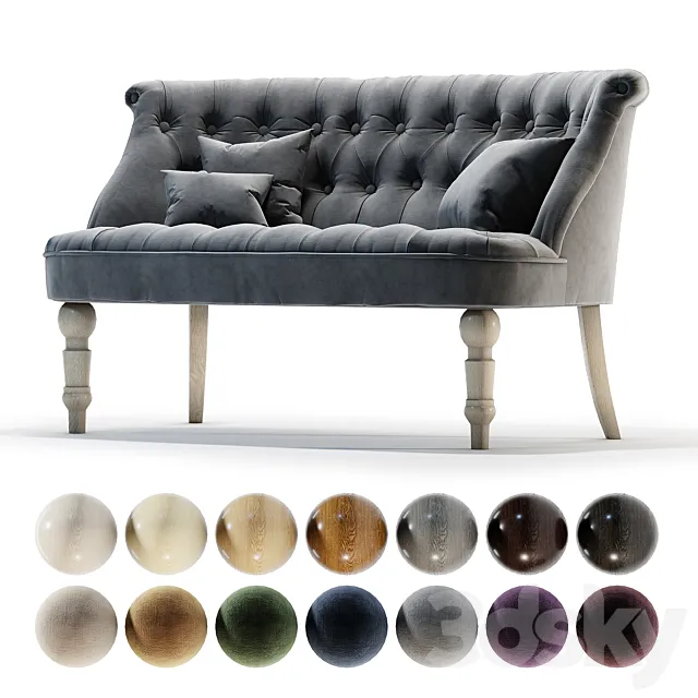 Moka sofa 3D Model