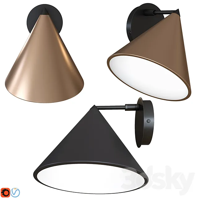 Moke Simple Wall Light 3DModel