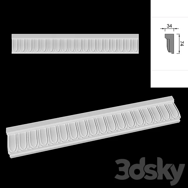 molding cutting of DP-6 3DModel