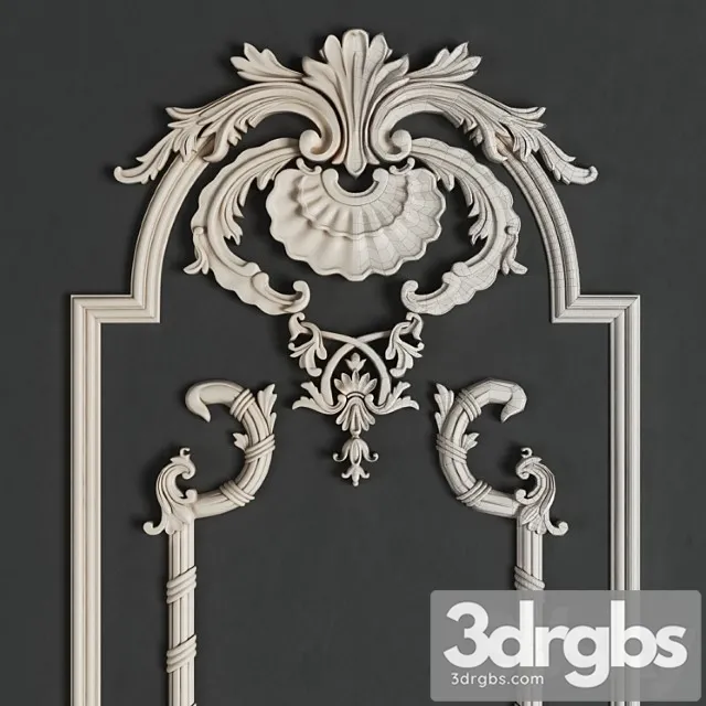 Moldingh S Liepnym Diekorom 3 3D Model Free