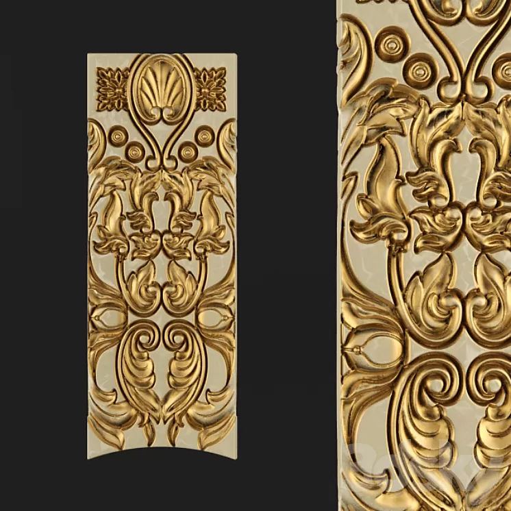 Moldings carvings 3D Model