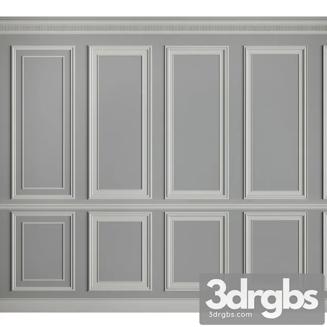 Moldings On The Walls 3D Model Free