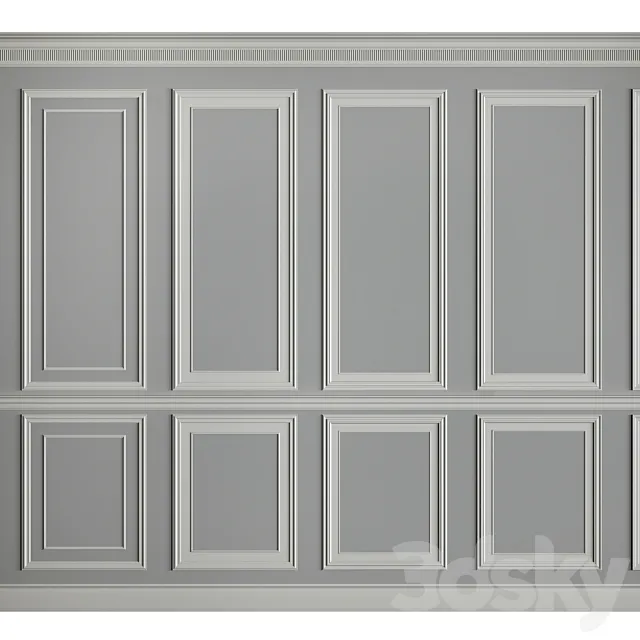 Moldings on the walls 3DModel