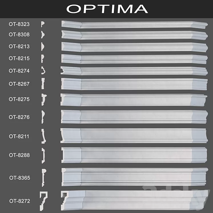 Moldings optima 3D Model