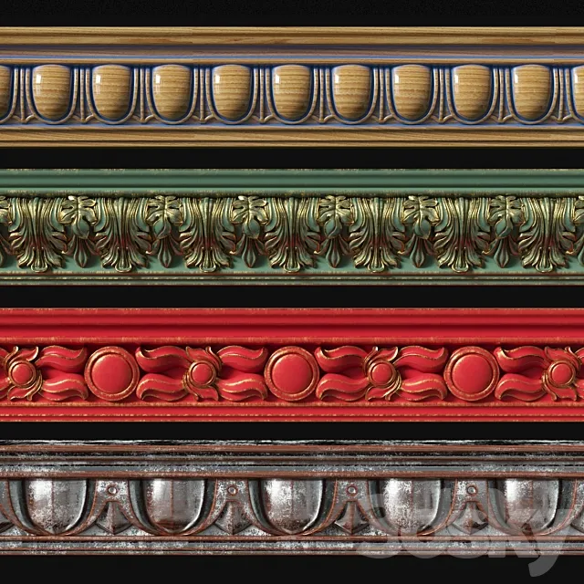 MOLDINGS_SET_01_BY_SPECIAL 3DModel