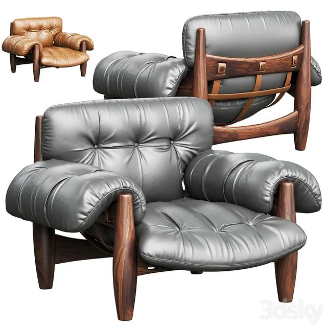 Mole Lounge Armchair 3D Model