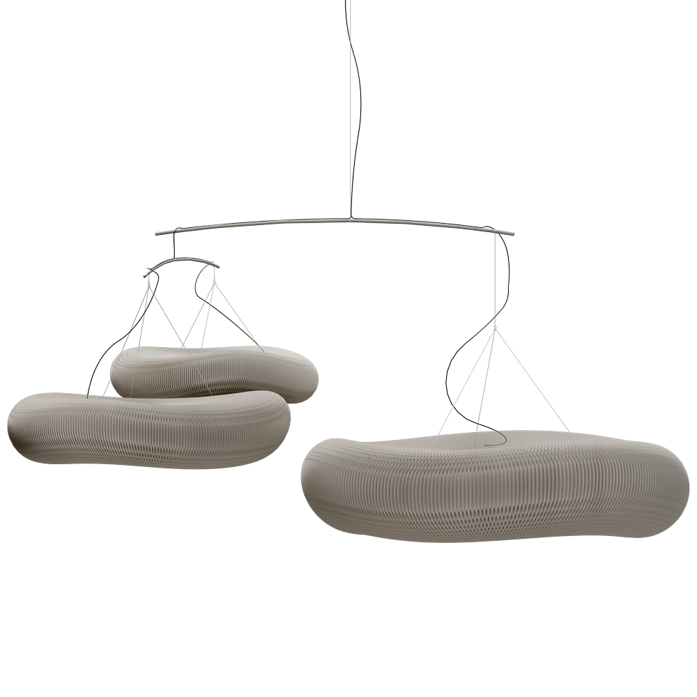 Molo - Pendnat lamp Large Cloud Mobile 3D Model