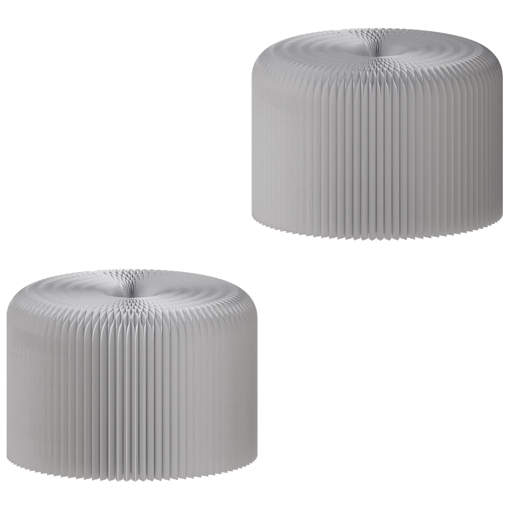 Molo - Stool Folding Paper 305-405 mm 3D Model