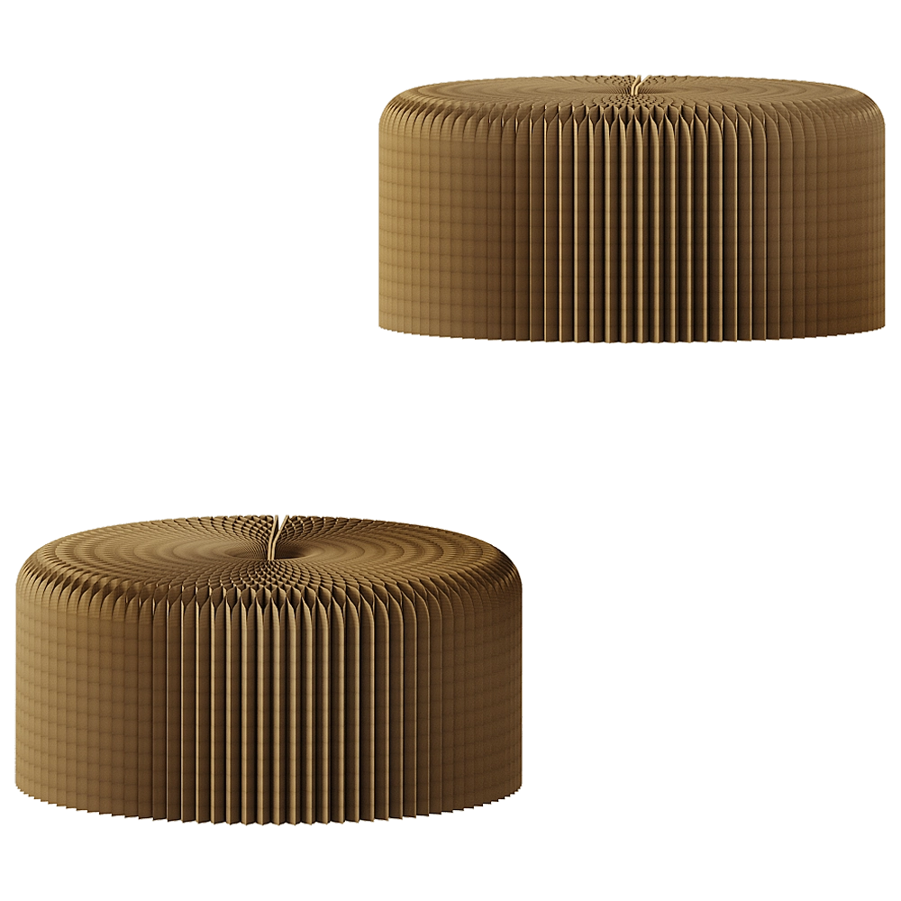 Molo - Stool Folding Paper 305-610 mm 3D Model