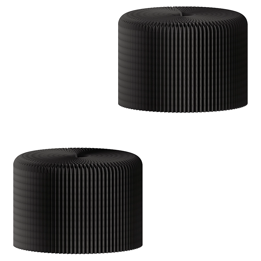 Molo - Stool Folding Paper 455-610 mm 3D Model