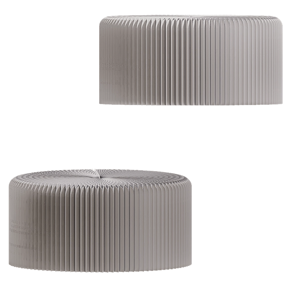 Molo - Stool Folding Paper 455-915 mm 3D Model