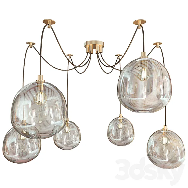 Molten chandelier regina andrew 3D Model