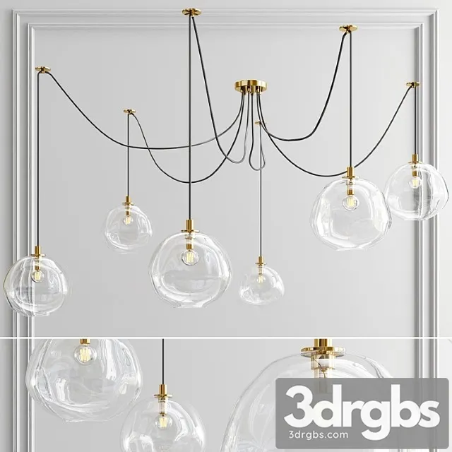 Molten spider chandelier 3D Model Free