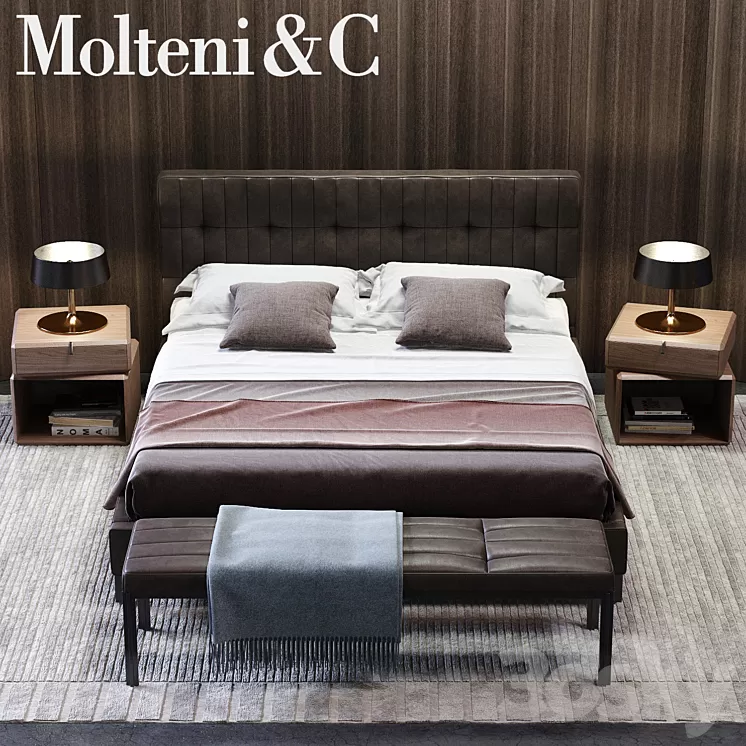 Molteni & C Anton Bed 02 3D Model