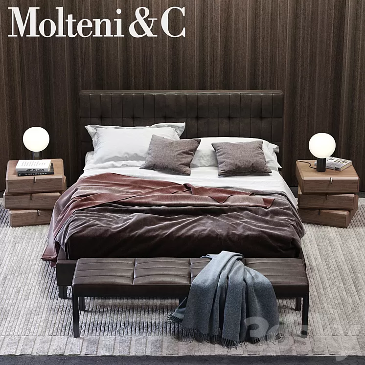 Molteni & C Anton Bed 3D Model