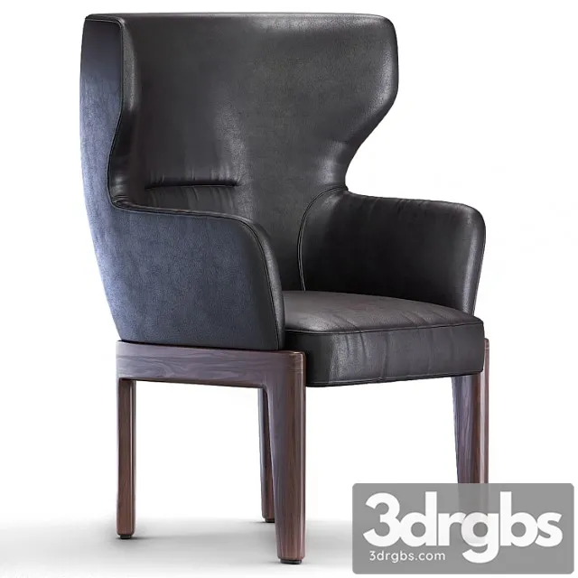 Molteni & c-chelsea- armchair with armrests 3D Model Free