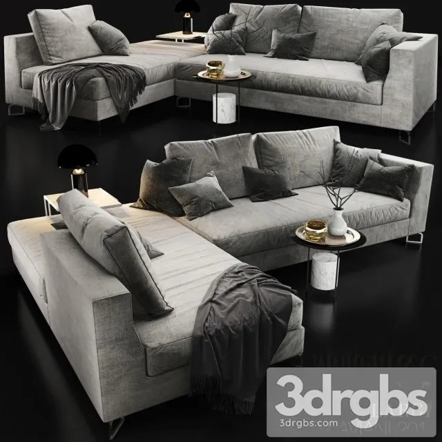 Molteni C Ferruccio Laviani Sofa 3D Model Free