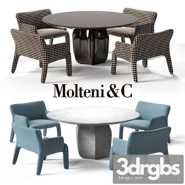 Molteni C Glove Up Armchair 3D Model Free