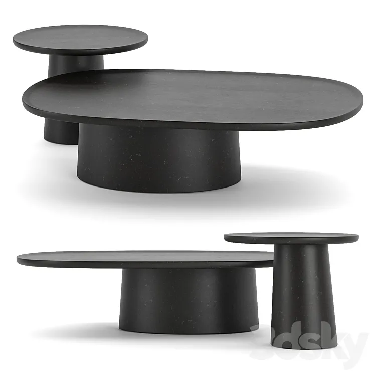 Molteni & C. Louisa Coffee Tables 3D Model Free
