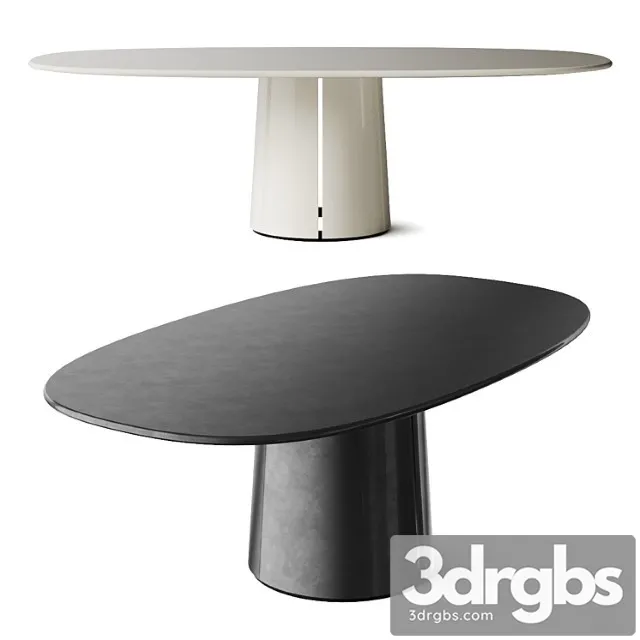 Molteni C Mateo Oval Dining Table 3D Model Free