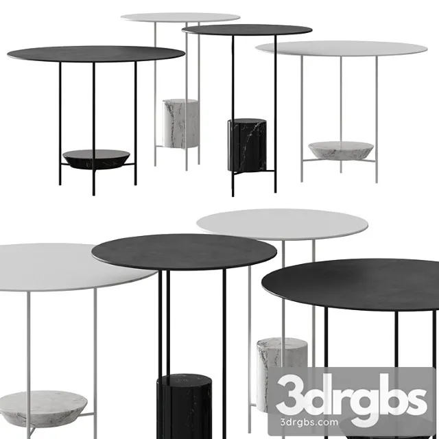 Molteni C Panna Cotta Coffee Tables 3D Model Free