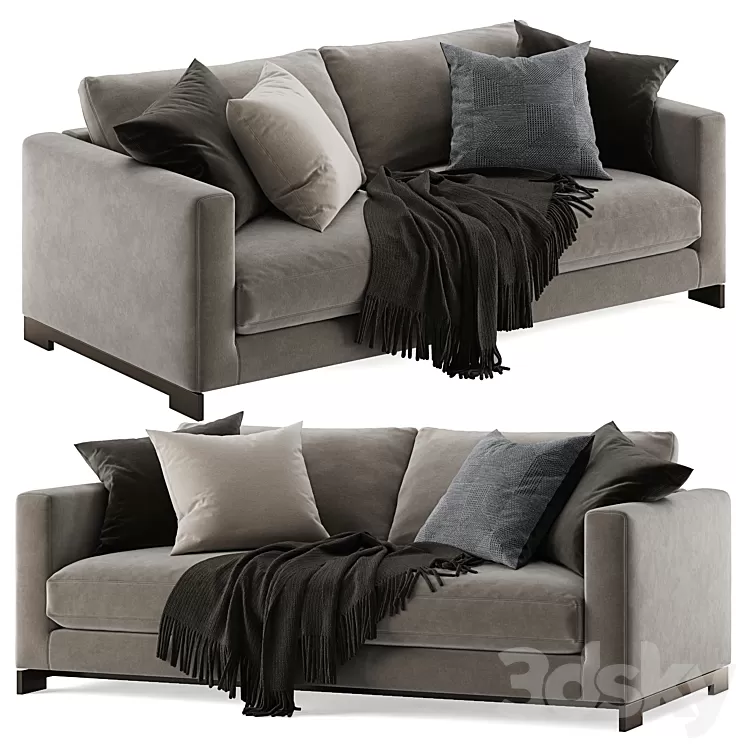 Molteni & C Reversi sofa 2 seats 3D Model