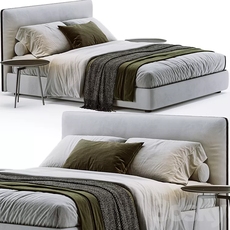 Molteni & C Ribbon Bed 3D Model Free