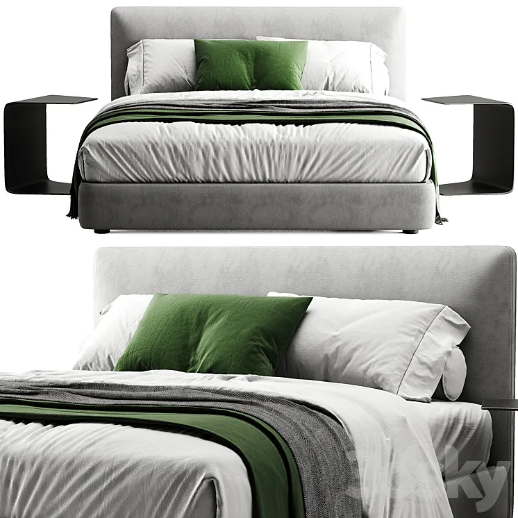 Molteni C Ribbon Bed 3D Model Free