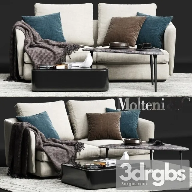 Molteni C Sloane Sofa 02 3D Model Free