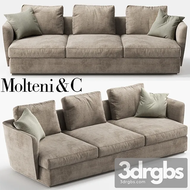 Molteni C Sloane Sofa 3D Model Free