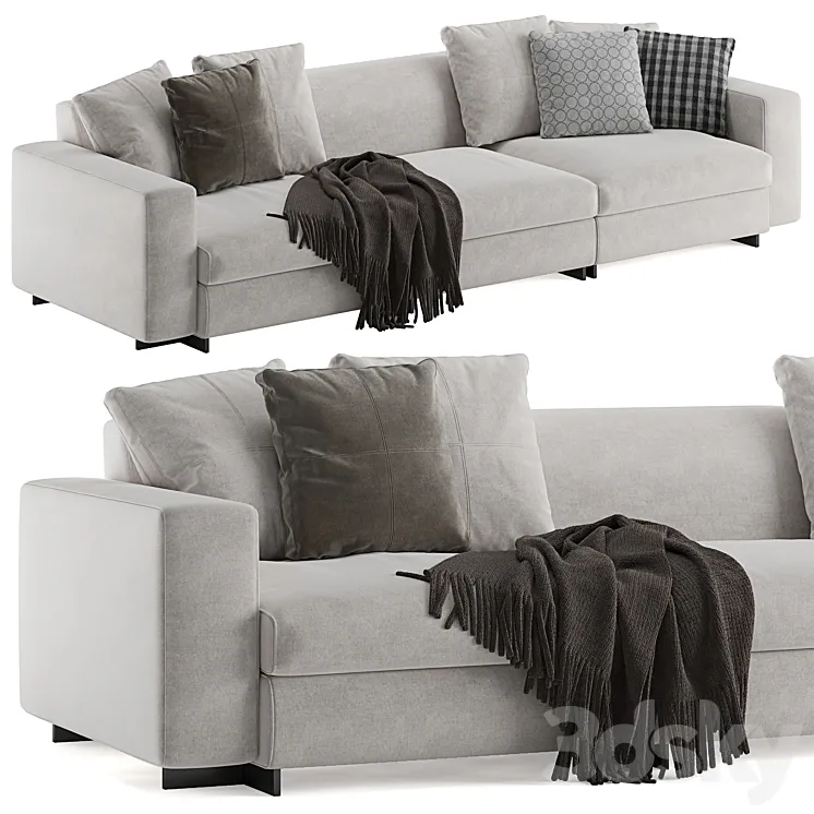 Molteni & c turner sofa 3D Model Free