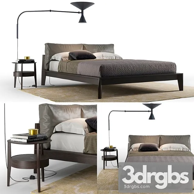 Molteni & c wish bed 2 3D Model Free