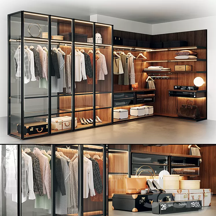 Molteni GLISS MASTER WARDROBE 3D Model