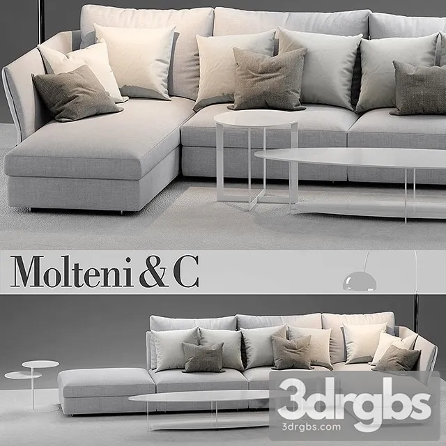 Molteni Holiday Sofa 03 3D Model Free