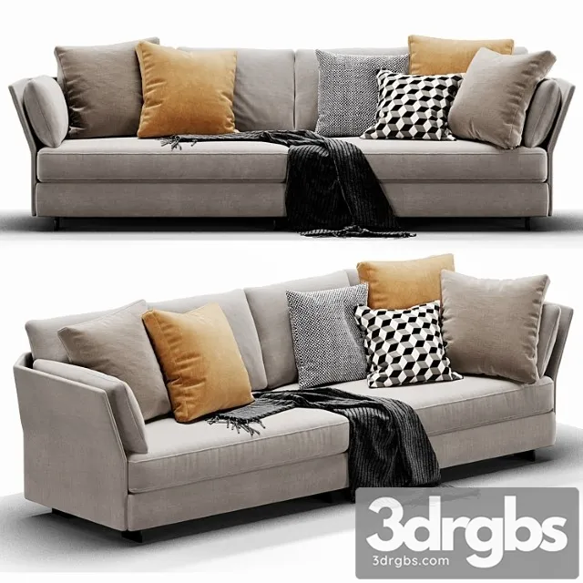 Molteni Holiday Sofa 3D Model Free