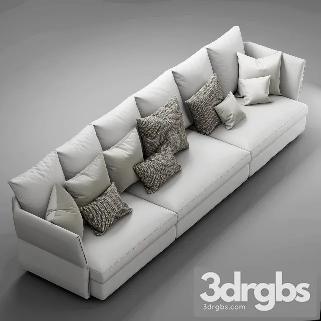 Molteni Holiday Sofa  3D Model Free