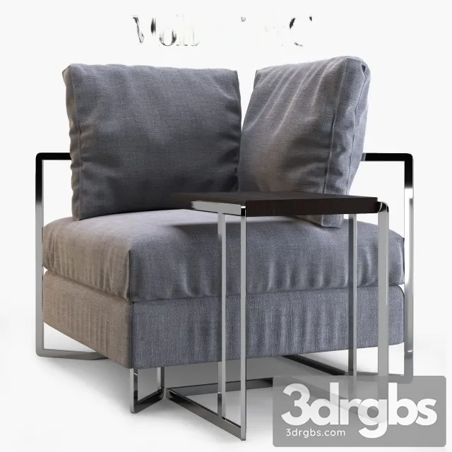 Molteni Large Armchair 3D Model Free