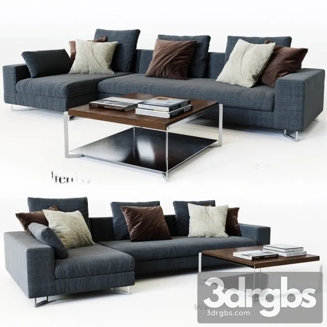 Molteni Large Sofa 02 3D Model Free