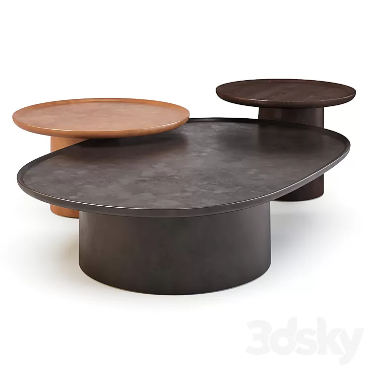 Molteni: Louisa - Coffee Tables 3D Model