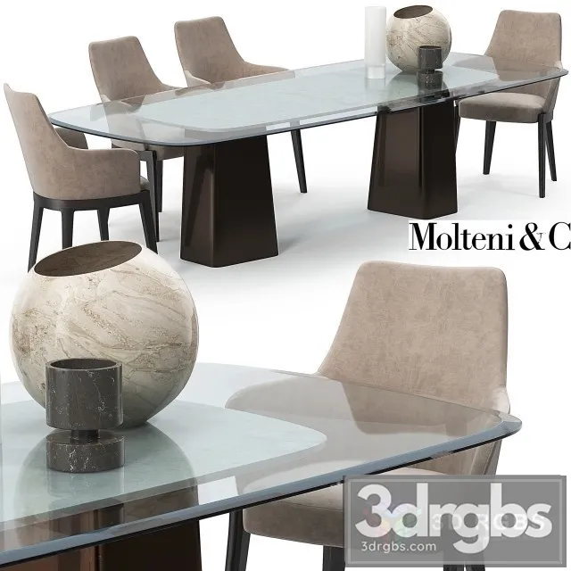 Molteni Mayfair Set 3D Model Free
