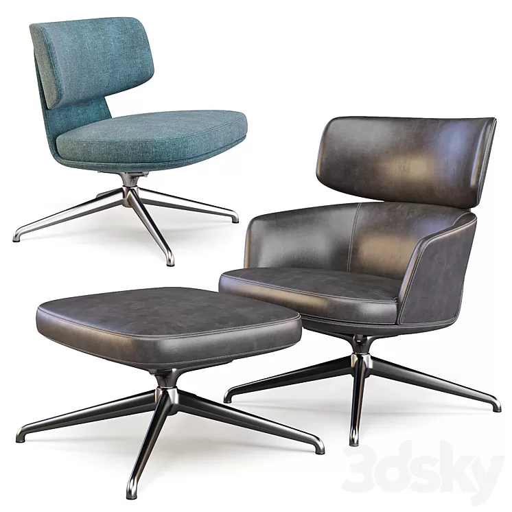Molteni: Piccadilly - ArmChairs 3D Model