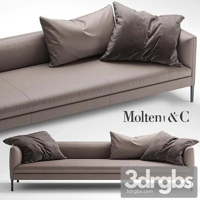 Molteni Sofa Paul Sofa 01 3D Model Free