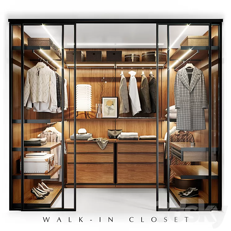 Molteni WALK-IN CLOSET 3D Model