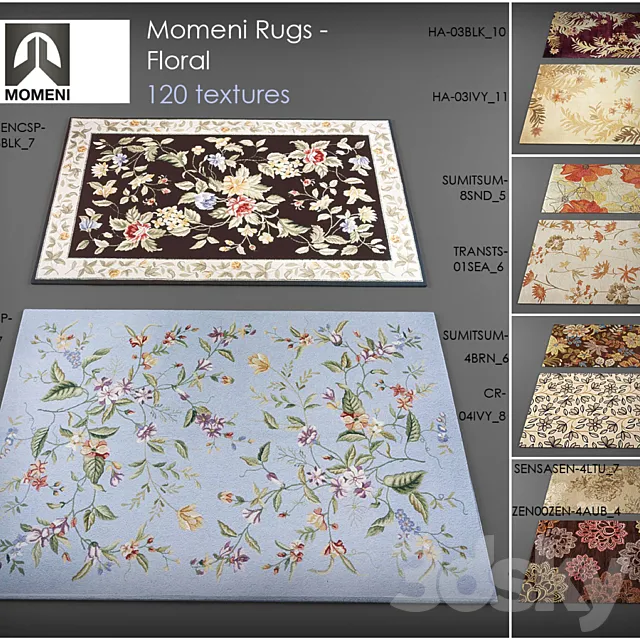 Momeni rugs - floral 3DModel