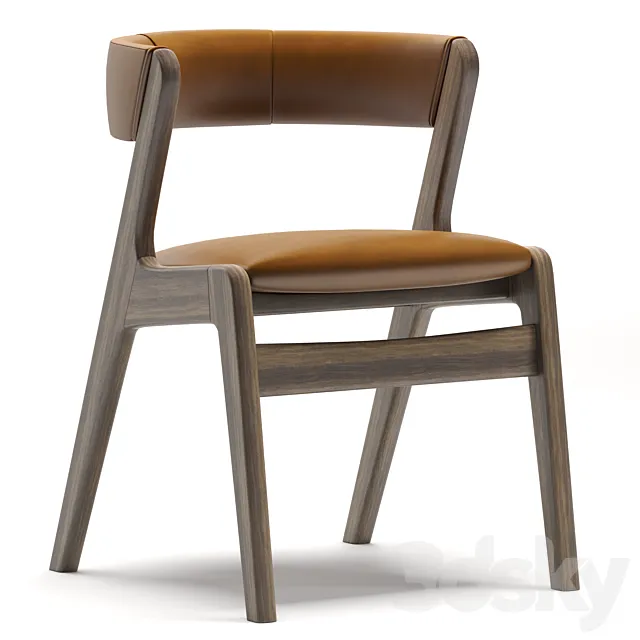 MONACO ash chair - Laskasas 3D Model