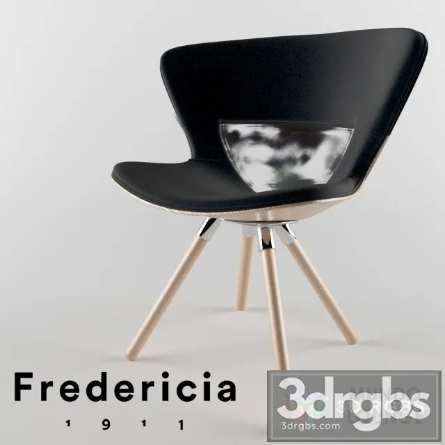 Mondo Louge Fredericia Chair 3D Model Free